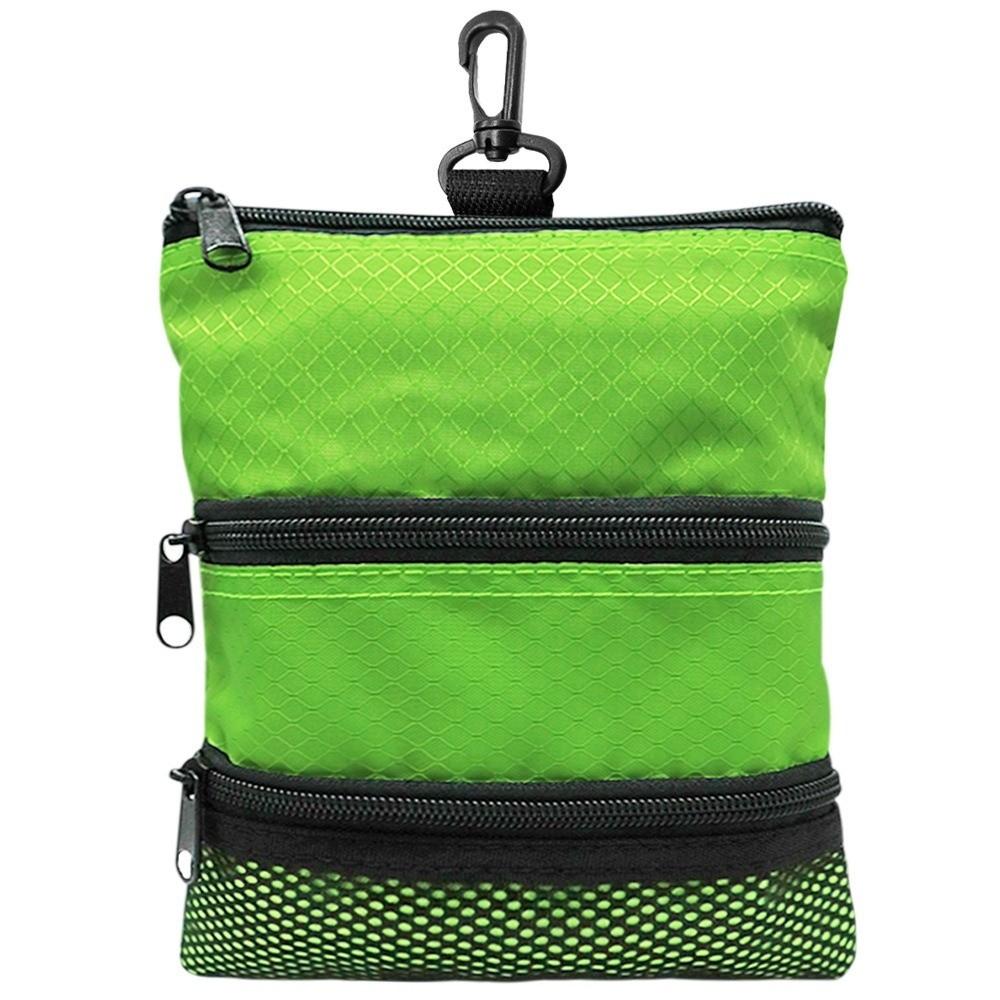 Portable Golf Storage Bag Three Layer Golf Pouch Accessories Carrier Golf Ball Bag Traveling