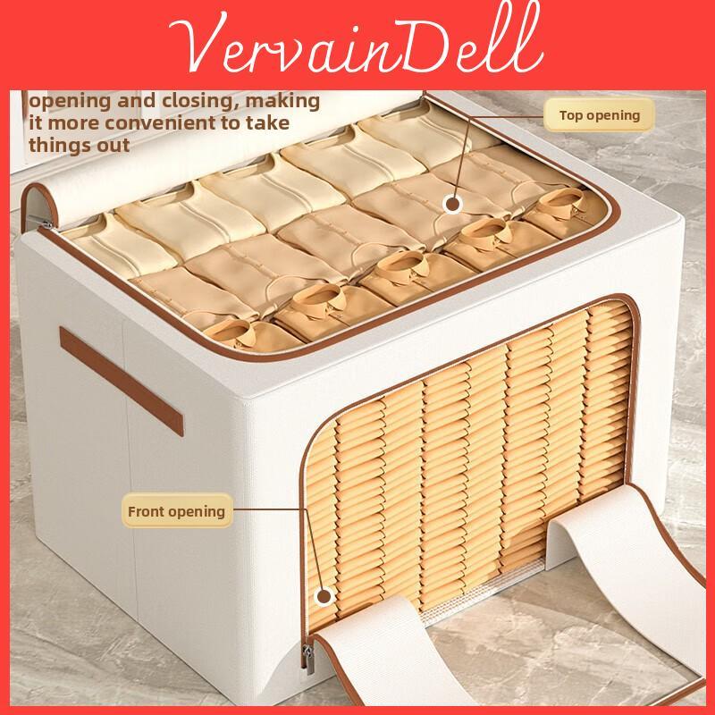 Cloth Storage Bin With Handles For Home Organization And Moving Solutions