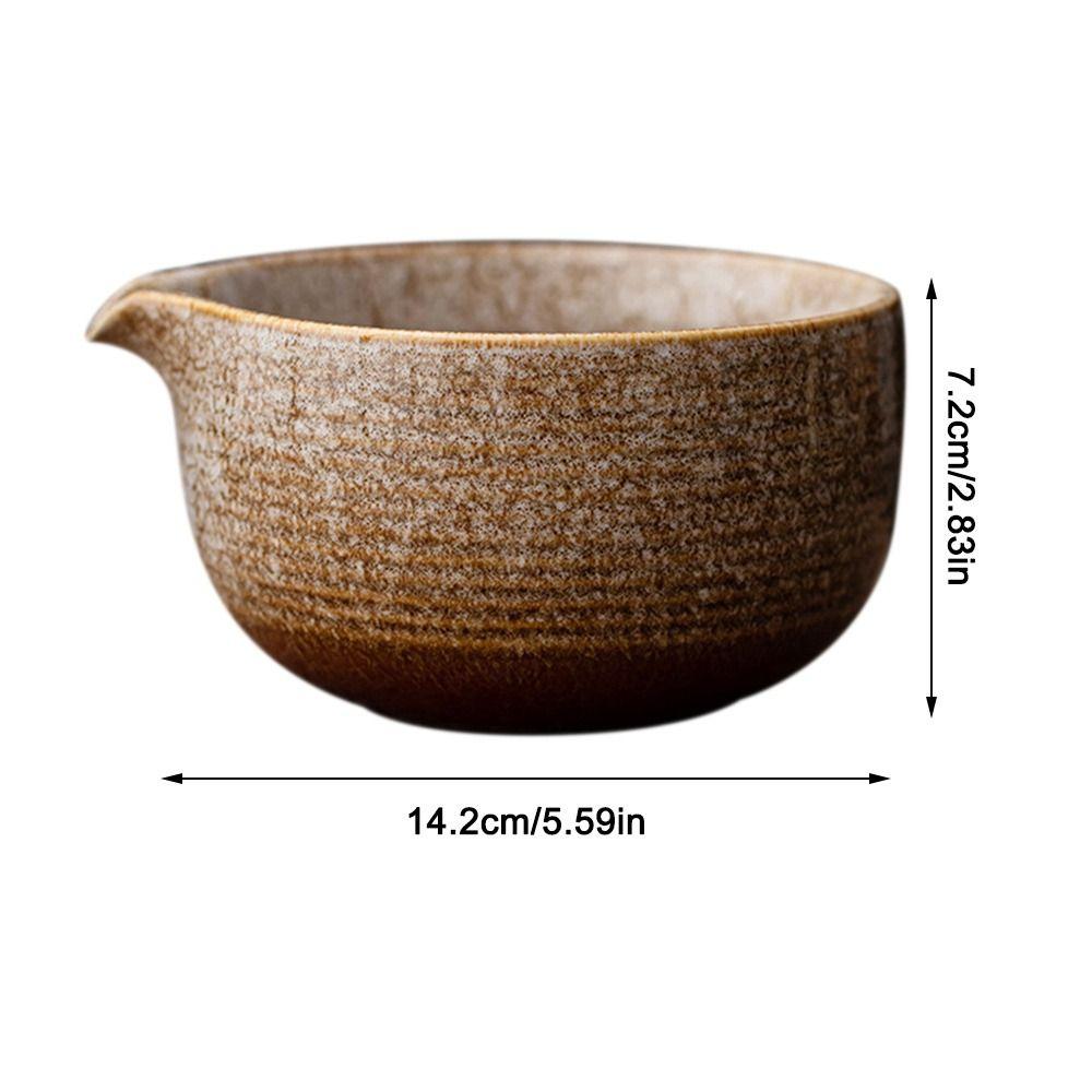 Ceramic Matcha Bowl Kiln Discoloration Smooth Green Tea Maker Cup High Temperature Resistant Large Capacity Tea Brush Stand