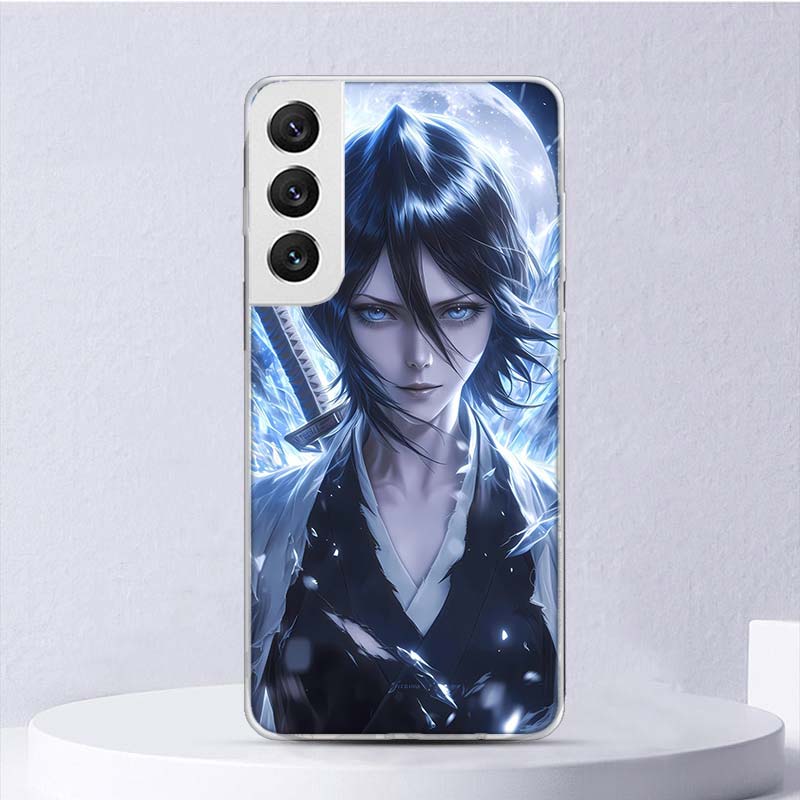 Bleach Kuchiki Rukia Soft Case For Samsung Galaxy S25 S24 S23 S22 Ultra Phone Cover S21 S20 FE S10 Plus S10E S25U Funda Coque
