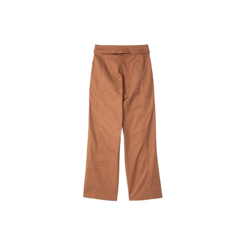 Puma D Woven Button Design Loose Straight Casual Pants Women Bottoms Brown 627753-82