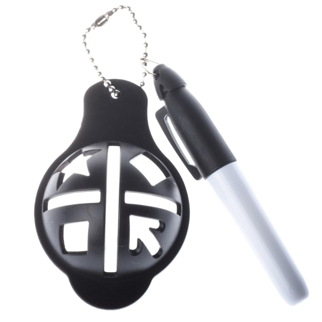 2 Buc/set Marker Linie Minge de Golf Desen Marcare Instrument Aliniere Șablon Marcare Instrumente Semn Marcare cu Pix Marker Minge de Golf