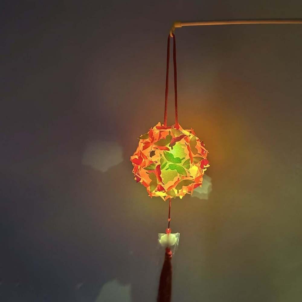 Glowing Butterfly Ball Lamp Luminous Handheld Light Holographic Lantern Children Gift Style 4