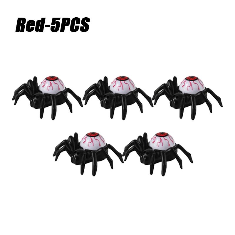 Halloween Spider Eyeball LED Candle Lights Horror Glowing Spider Lamp Tabletop Decor For Haunted House Party Atmosphere Ornament
