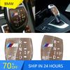 X6 X7 1pcs M Performance Car Gear Shift Knob Sticker Cover For M Sticker X1 X3 X4 X5 X6 X7 E46 E90 F20 E60 E39 F10 Car Acces