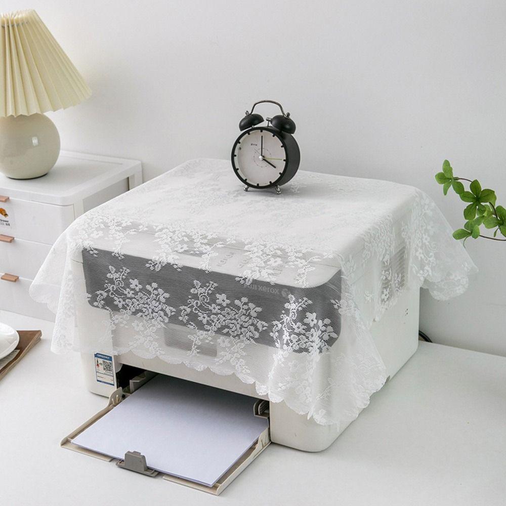 1Pcs Universal Fax Machine Dustproof Cover Lace Rice Cooker Protector Kitchen Office Supply