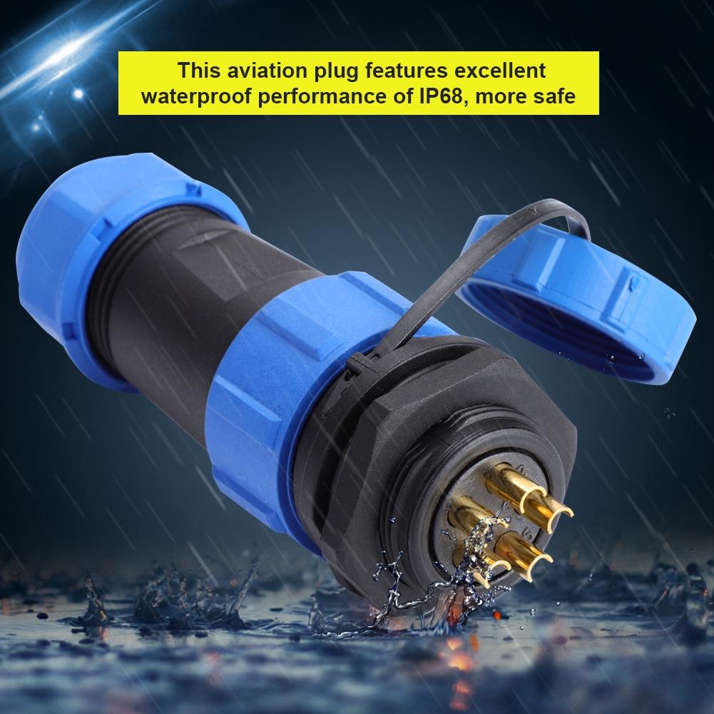 IP68 SP21 2Pin 3Pin 4Pin 5Pin 6Pin 7Pin 9Pin Waterproof Aviation Plug Socket Connector