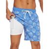 GD summer new men's shorts fashion vacation pants men's four corners milk silk lining