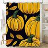 Tuniu Pumpkin Pattern Shower Curtain Halloween Fall Decor Cute Graphic Design Home Decor