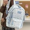 Schoolbag, Japanese-style backpack, niche, high-look, fresh and sweet, star backpack, double shoulder bag for middle and high school students