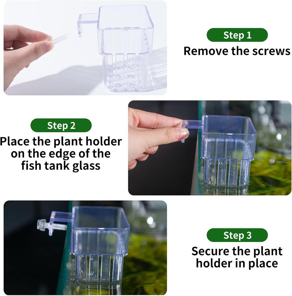 Fischblasen Aquarium Wasser Grasbecher Mehrere Pflanzen Hydrokultur Hydrokultur Pflanzkorb für Aquarium Landschaft