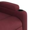 Electric Massage Chair Burgundy Fabric