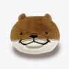 Morisaka Global Mochikawa Otter Plush Badge Brown 5x2x4cm Cute Animal Mochi Series Plush Keychain