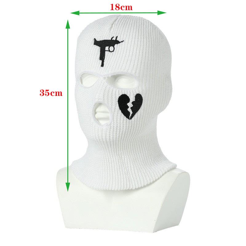 New Full Face Cover Ski Mask Hat 3 Holes Balaclava Army Tactical CS Windproof Knit Beanies Bonnet Winter Warm Unisex Cap