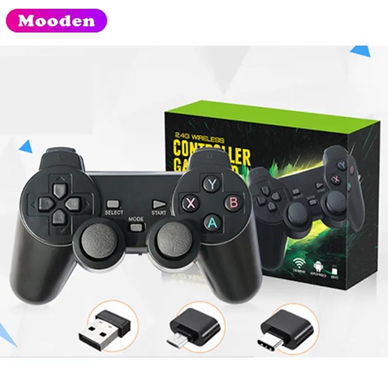 S USB OTG Type-C Converter Wireless Controller 2.4Ghz Gamepad Joystick for PS2/PS3 /Android TV BOX Phone
