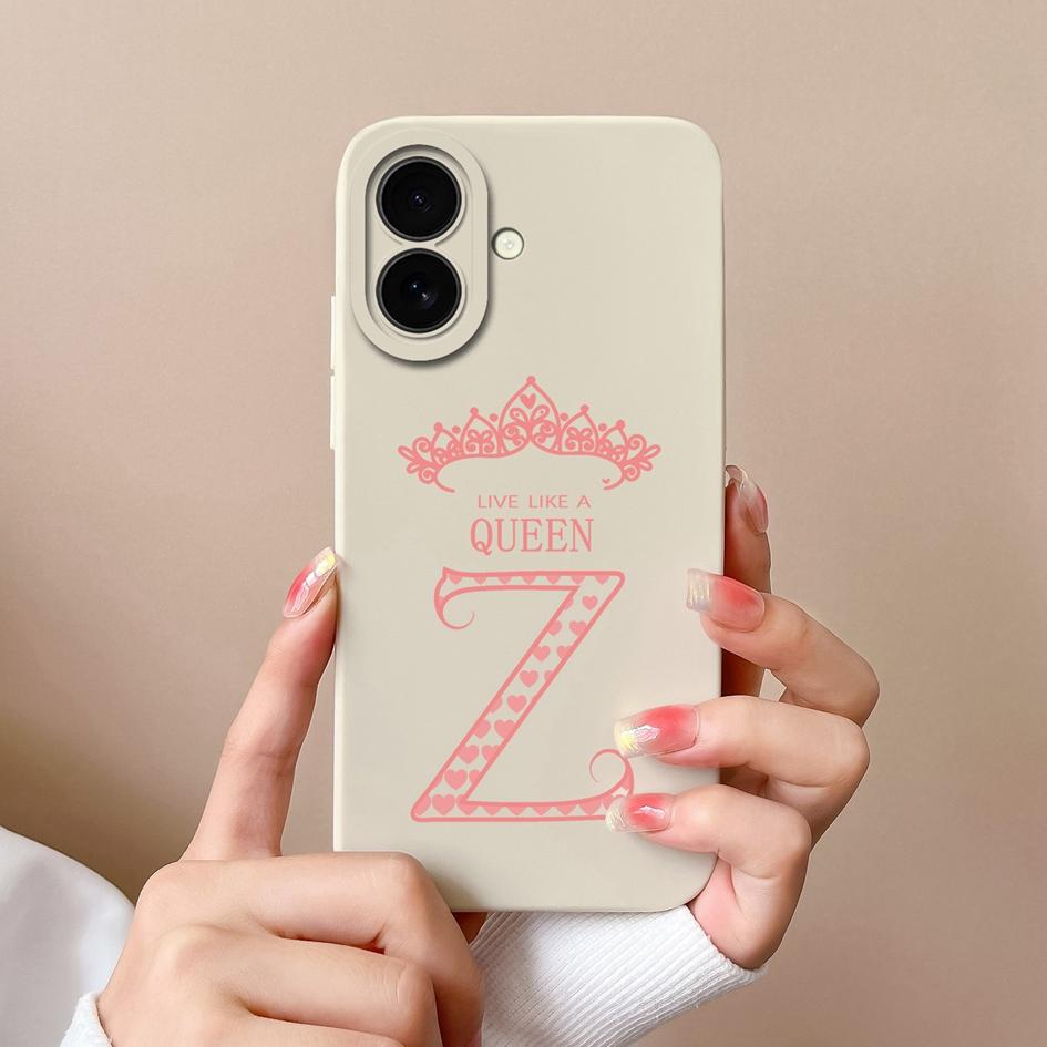 

Новые чехлы для Apple iPhone 16 Pro Max 16Plus задняя крышка King Queen Crown Letters мягкий силиконовый окрашенный корпус для защиты от падения для iPhone Shell Bumper Capas iPhone 16 Pro Max