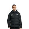 Fila Letter Logo Printed Thickened Hooded Down Jacket Men Outerwear Black F11M149901F-BK