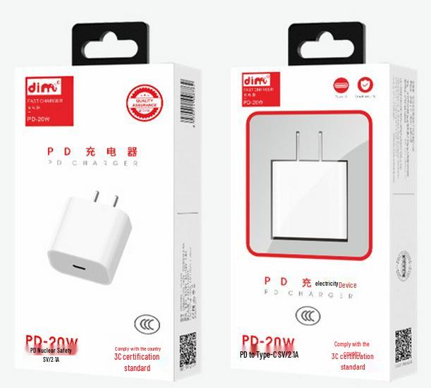 3C Certified 20W PD Fast Charger Kit for iPhone 14 with Type-C Cable