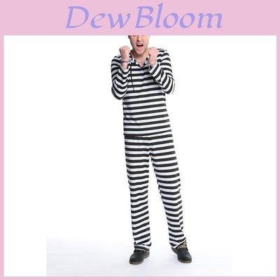 Disfraz de Preso Convicto de Calidad Premium para Hombre Para Eventos de Disfraces de Halloween