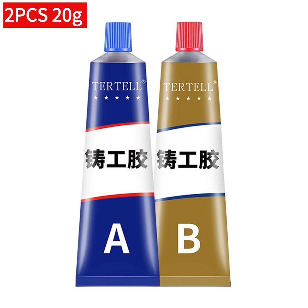 2-10Pcs Metal Repair Adhesive High Strength Bonding Sealant Weld Seam Adhesive Heat Resistance Strong Casting AB Glue Sealant
