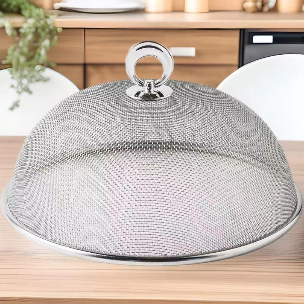 Tente alimentaire réutilisable en acier inoxydable Couvercle de plat à mailles fines Couvercle alimentaire à mailles longue durée Plage Parc