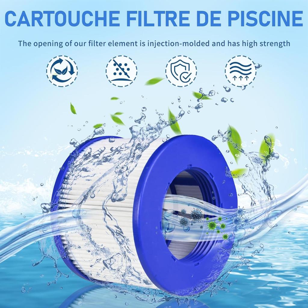 Cartridge Pool Filters for Clever Spa,8106,Cosy Spa,Aqua Spa,B Cool 2,Be Spa,Ospazia,Hesperide,Sunbay, Pool Spa Hot Tub Filter