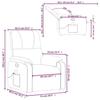 VidaXL Recliner Massage Armchair Light Grey Microfiber Fabric 373457