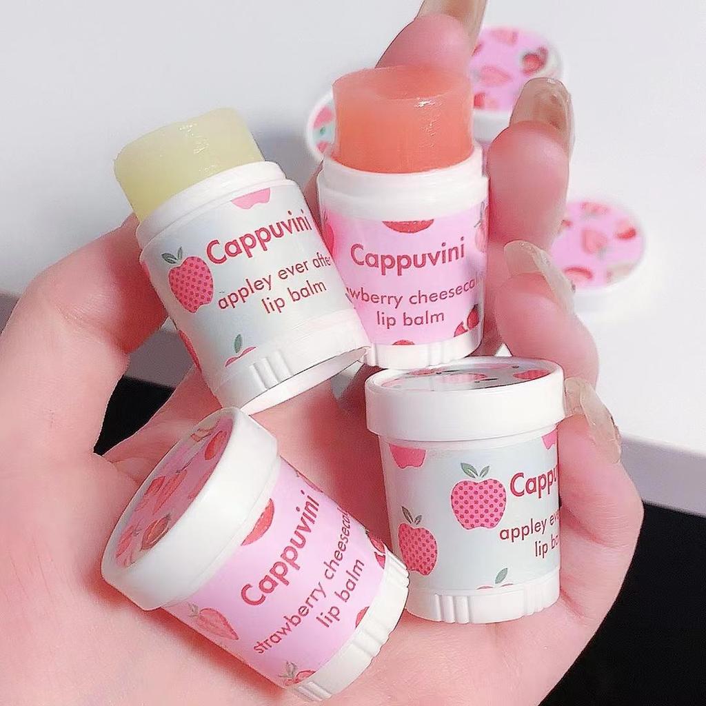 Sada 2 ks ovocného balzámu na rty Hydratační tyčinka na opravu rtů Růžová jahodová rtěnka Péče o rty Krémový make-up na rty HMM