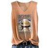 2023 Shiny Silk Sleeveless V-Neck Women's Vest - Spring/Summer New Style, Loose Fit with Hot Diamond Sling Knitted Design