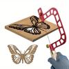 Coping Saw Aluminum Alloy Frame Fret Saw with Diamond Wire Jigsaws for Jade Stone Ceramic Glass Wood Metal Accurate Cutting