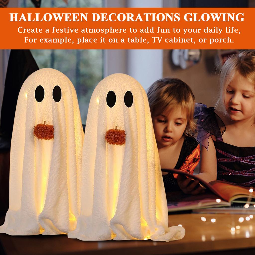 Halloween Decorations  Glowing Halloween Decorations Indoor Cute Tabletop Decorations For Party Home Kitchen And Fireplace