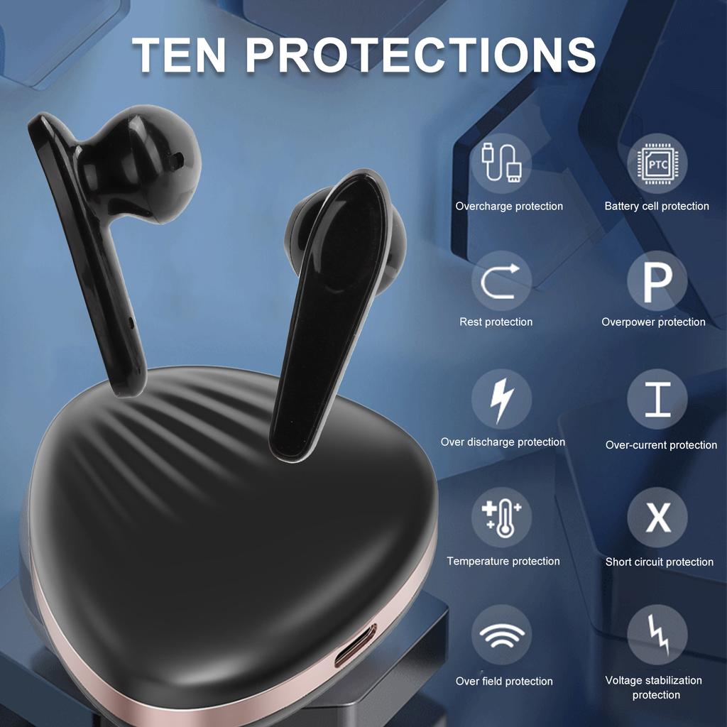 Wireless Headset Stereo Sports Earphone Touch Control Wireless Headset