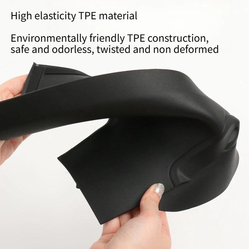 TPE Rear C-pillar Guard for Tesla Model Y Juniper 2025 Trunk Suede Guard Protective Pad Anti-Scratch Car Interior Accessories