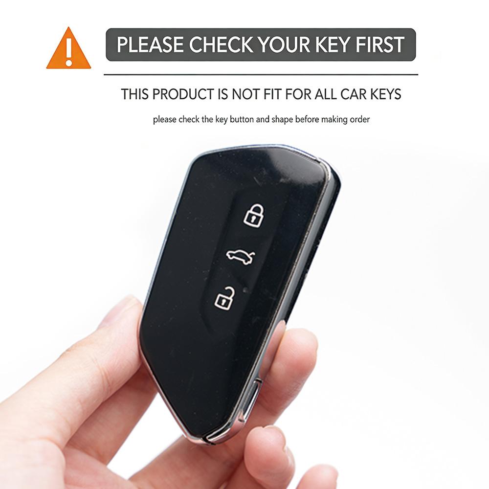 Zinc Alloy Car Key Case For Vw Volkswagen Cupra Formentor Golf 8 Mk8 Id.3 Id.4 Skoda Octavia Seat Leon Mk4 Gti R Car Accessories