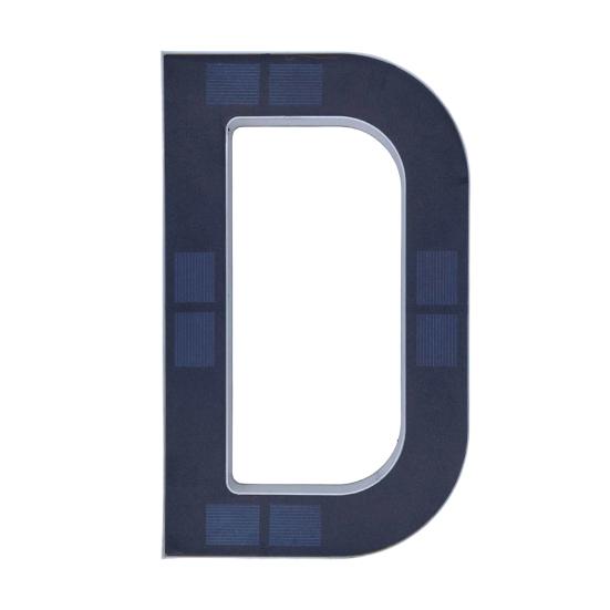 מספר בית מואר סולארי תאורת חוץ מספר כתובת LED מאיר עמיד למים מספר בית מודרני שלט כתובת לדלת כניסה חיצונית