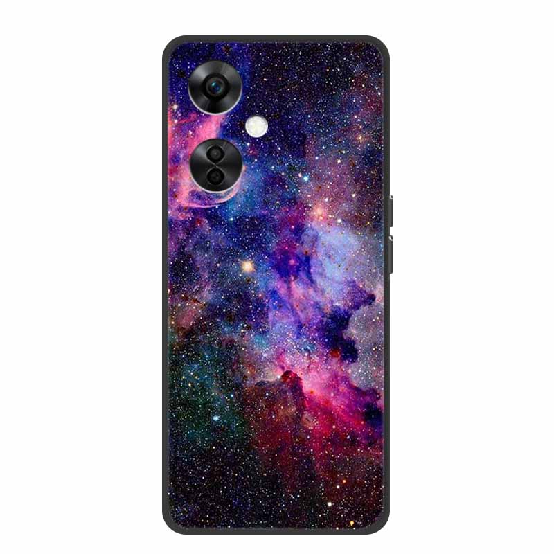 For OnePlus Nord CE 3 Lite 5G Cases Black Silicone Soft Cute Cat Rose Case For OnePlus Nord CE 3 5G Heart Lion Luxury TPU Cases