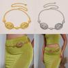 Elegant Metal Womens Waist Chain With Carved Detailing For Summer Fashion Accessory