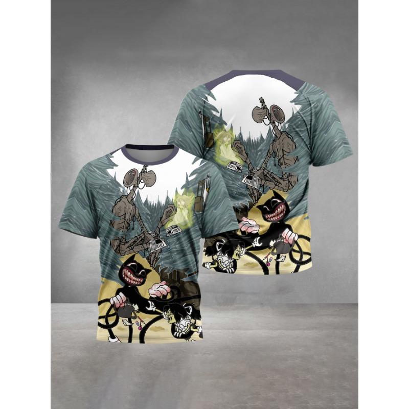 3D Cartoon Print Clothing Outdoor Clothes for Children Child Top Children's Quick Drying Tshirt