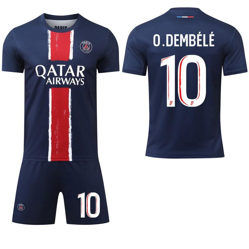2425 Paříž Domácí dresová sada č.. 7 Mbappe 10 Dembele 30 Fotbalový dres Ligue 1 Sportovní oblečení