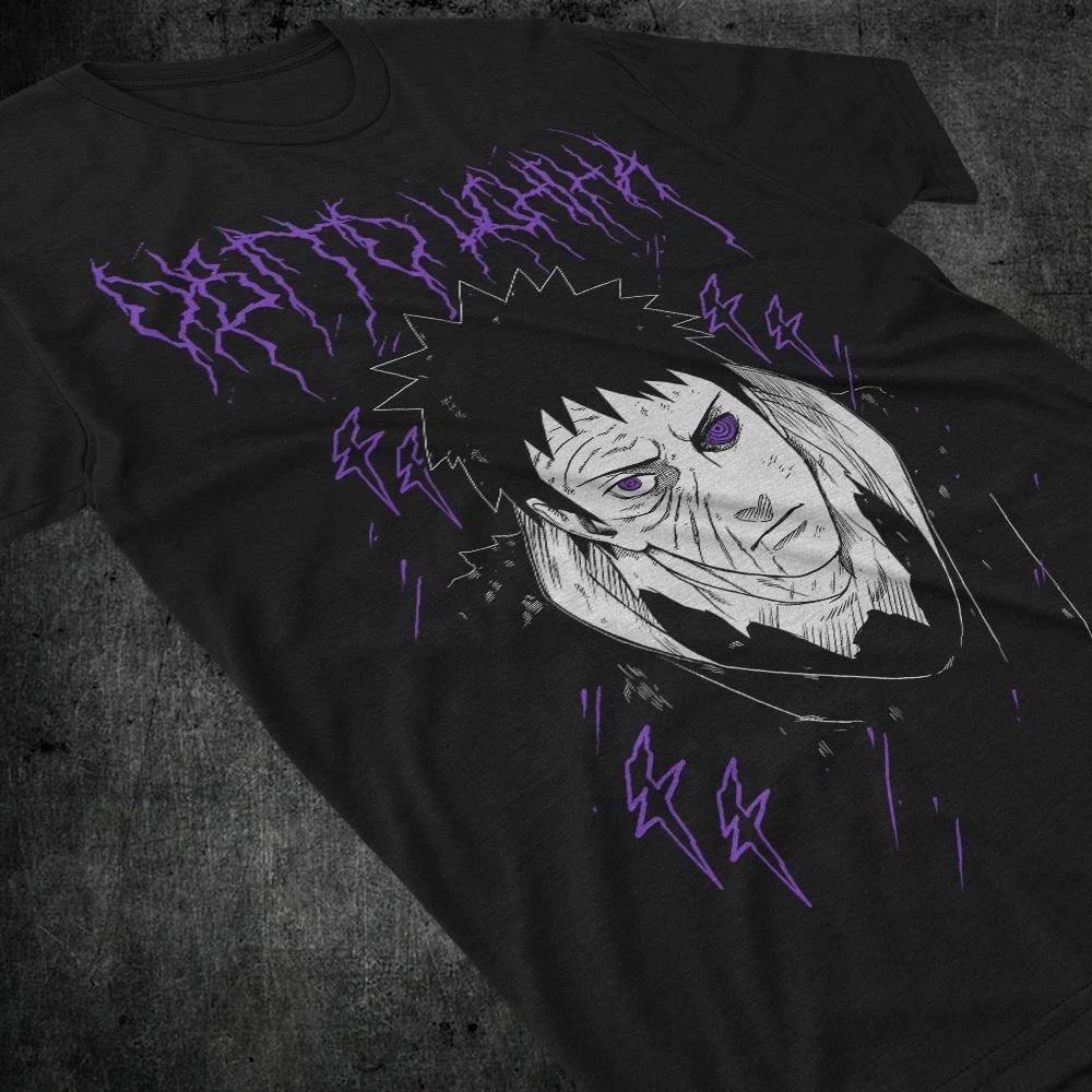 Obito Uchiha TShirt Tobi Akatsuki Naruto Japanese Anime Black Shirt All Size S