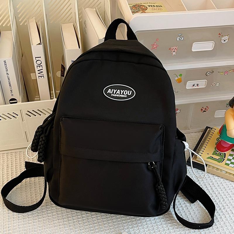 Kindergarten Elementary School Girl Children's Spring Outing Small Backpack Solid Color Cute Backpack