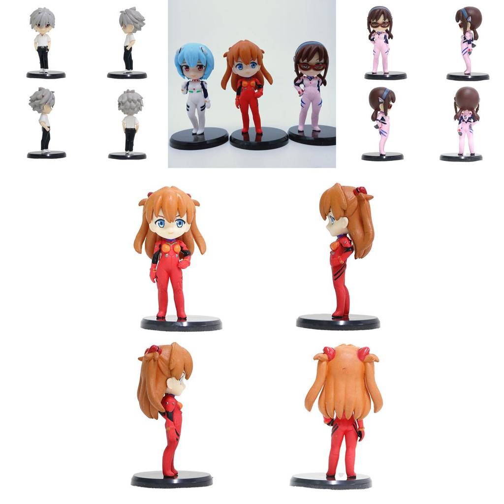 Exquisites Evangelion Eva Mini-Figuren-Set mit Rei Ayanami und Asuka Langley