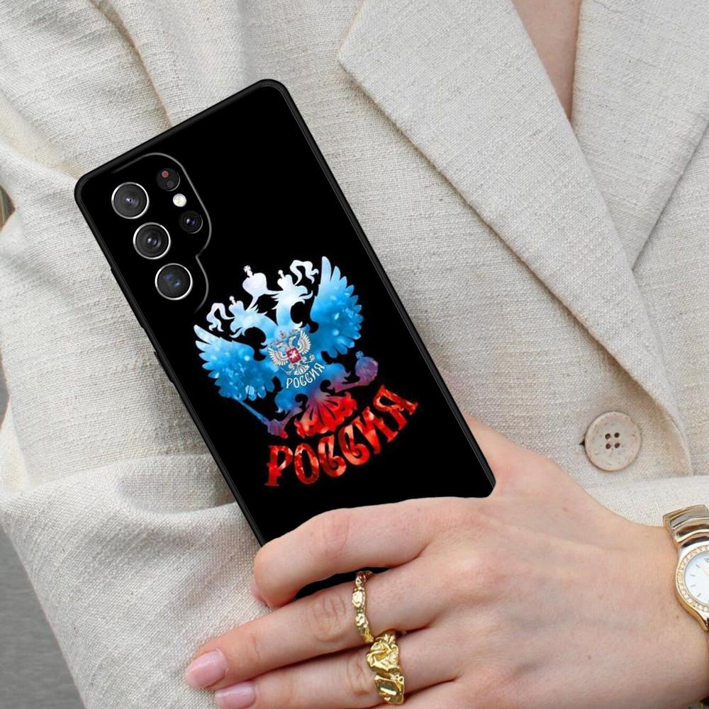 Russia Russian Flags Emblem Cell Phone Case for Samsung Galaxy S26 Ultra S25 S24 S23 S22 S21 S20 Note10 Cover
