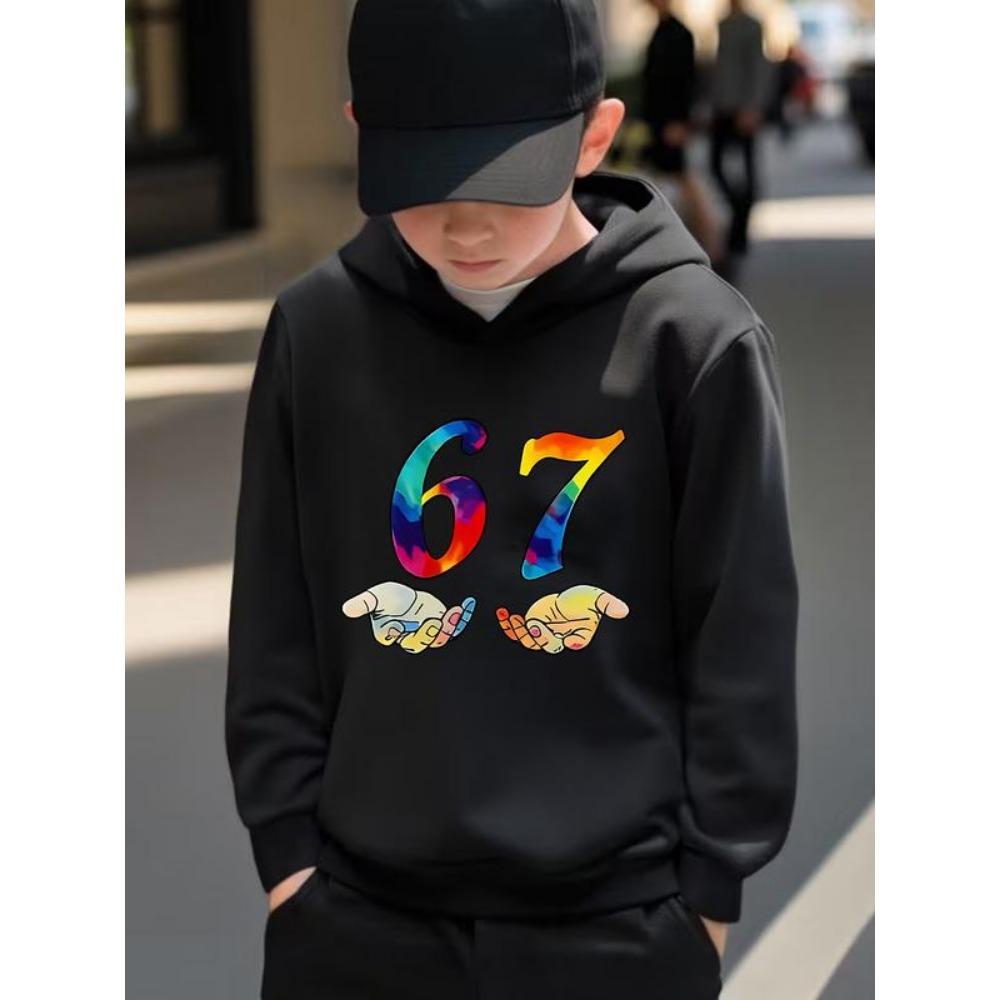 Bluzy męskie Wiosna Jesień 67 Six Seven Nadruk Bluza Casualowe Bluzy Swetry Streetwear Odzież damska