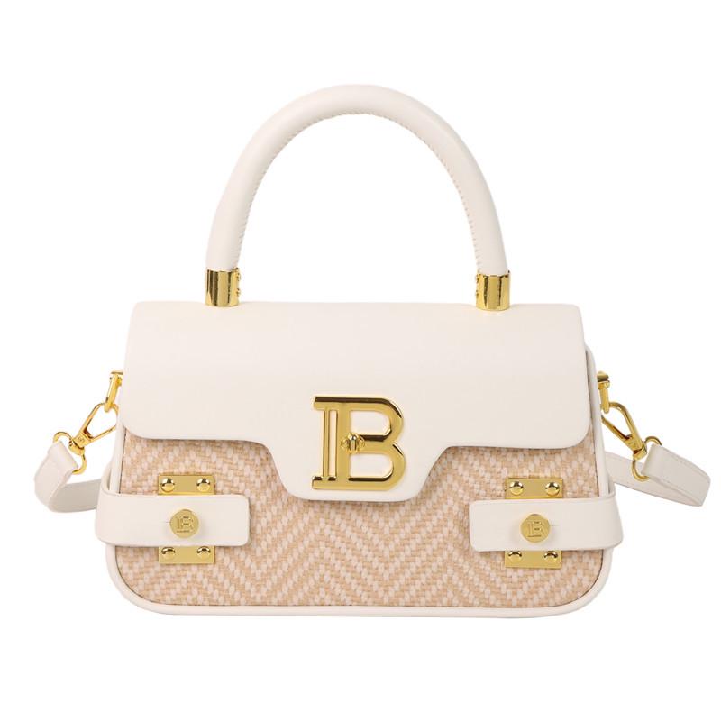 Elegante Retro Strukturierte Quadratische Umhängetasche mit Überschlag mit Schloss