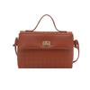 Summer New Solid Color Fashionable Simple Casual Commuting Lock Fashion Crossbody Shoulder Small Square Women's Bag