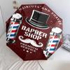 1PC Barber Shop Vintage Style Automatic Umbrella - Suitable Travel Outdoor Portable Umbrella Birthday Gift Daily Essentials