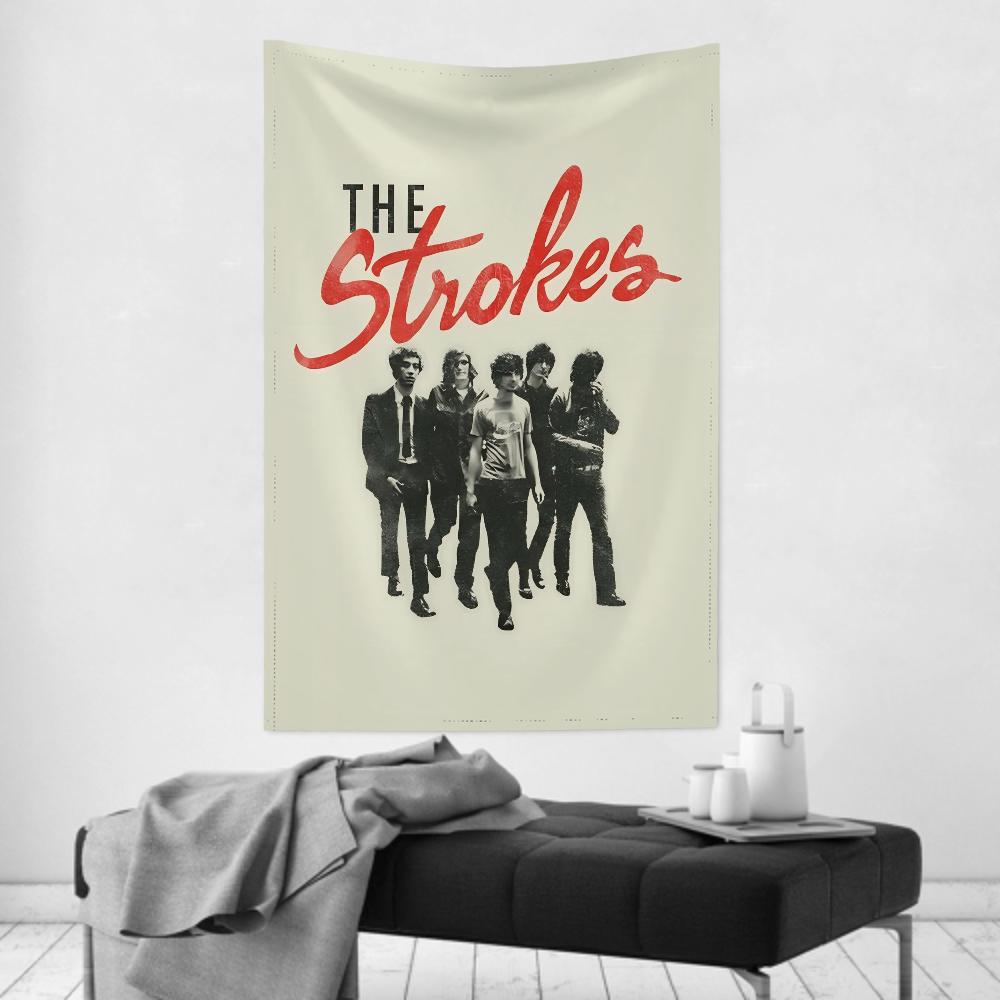 The Rock Band Tapestry Room Decor SStrokes Wall Cloth Party Hanging Background Room Decor Baby Room