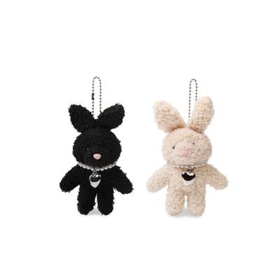TOOAMO Pearl Necklace Rabbit Doll Keyring