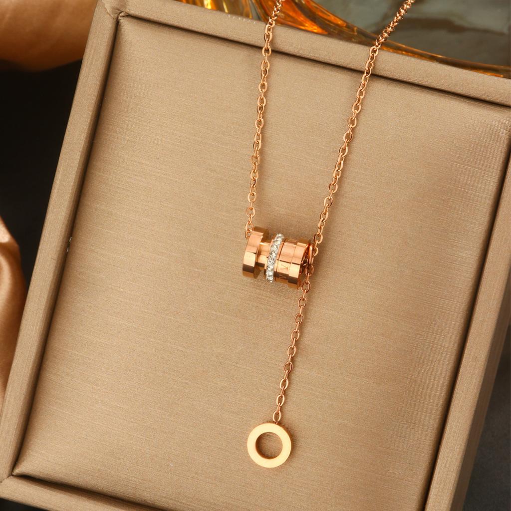 Chic and Versatile Titanium Steel Necklaces for Women, Lockbone Chains with Personal Appeal